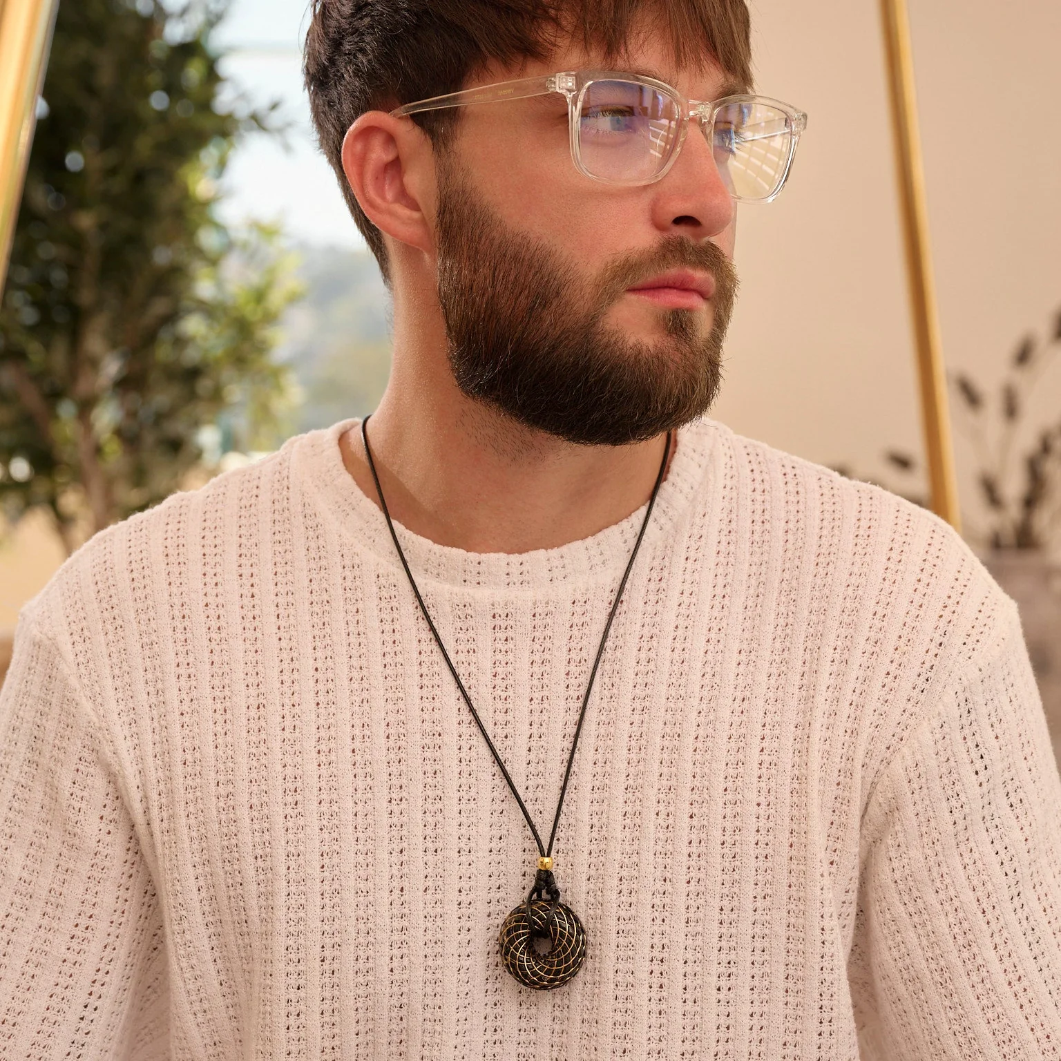 C60 Shungite - iTorus iZ Crystal Toroidal Pendant - Image 6