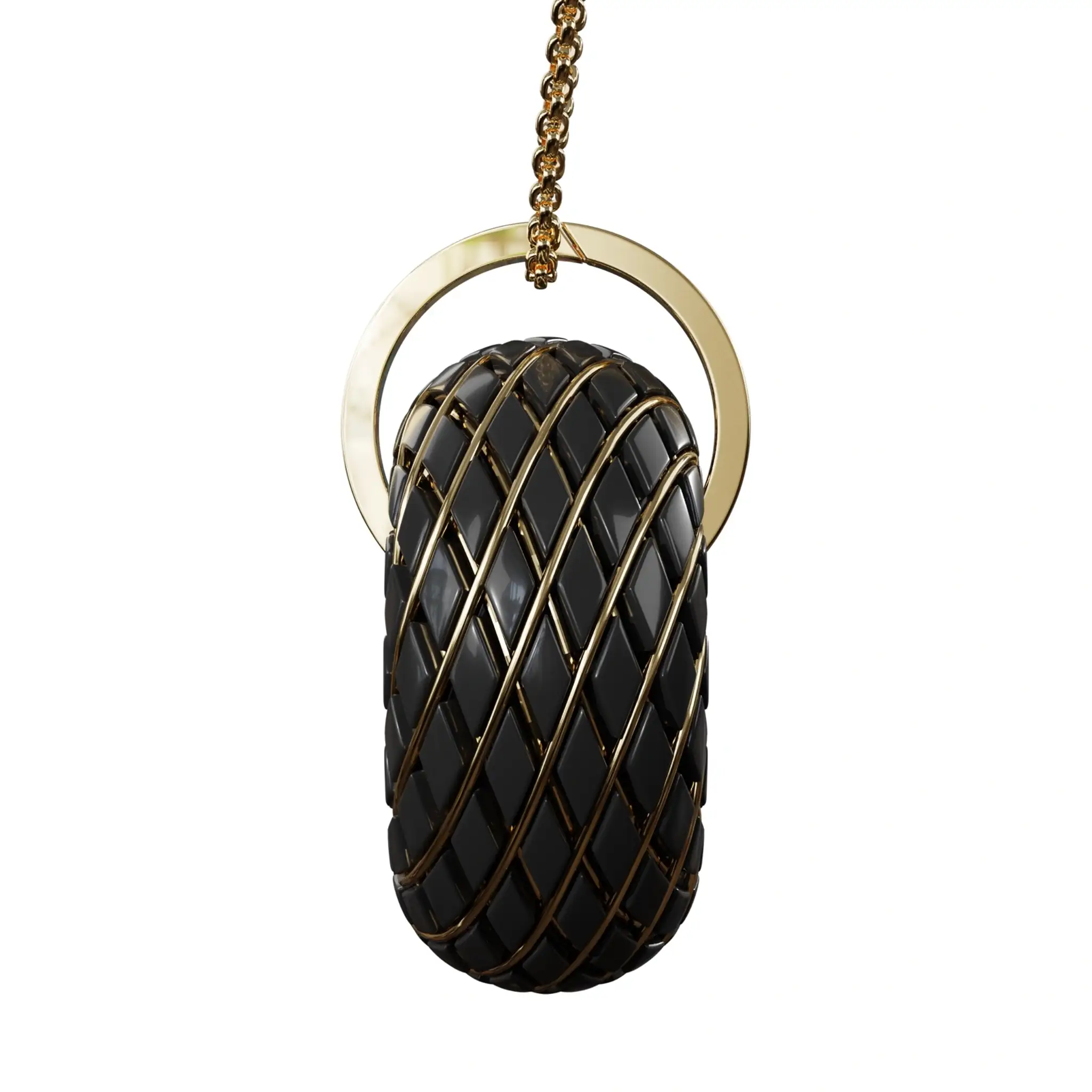 C60 Shungite - iTorus iZ Crystal Toroidal Pendant - Image 9