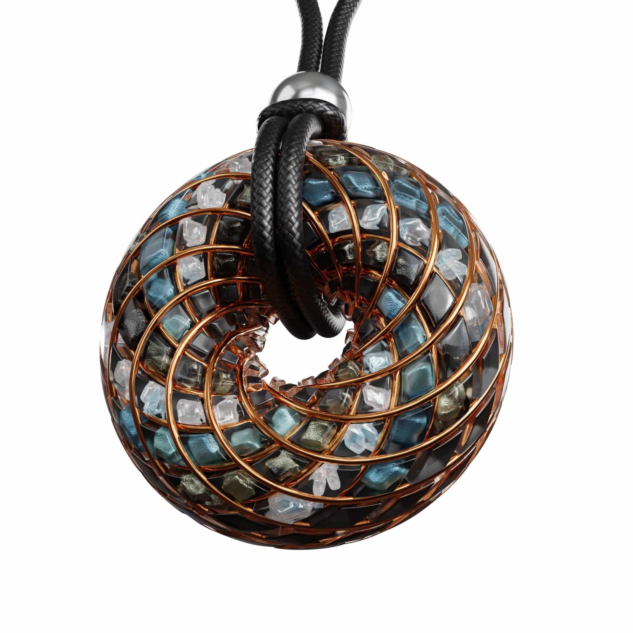 Custom Superluminal Spiral iZ Crystal Toroidal Pendant - Image 15