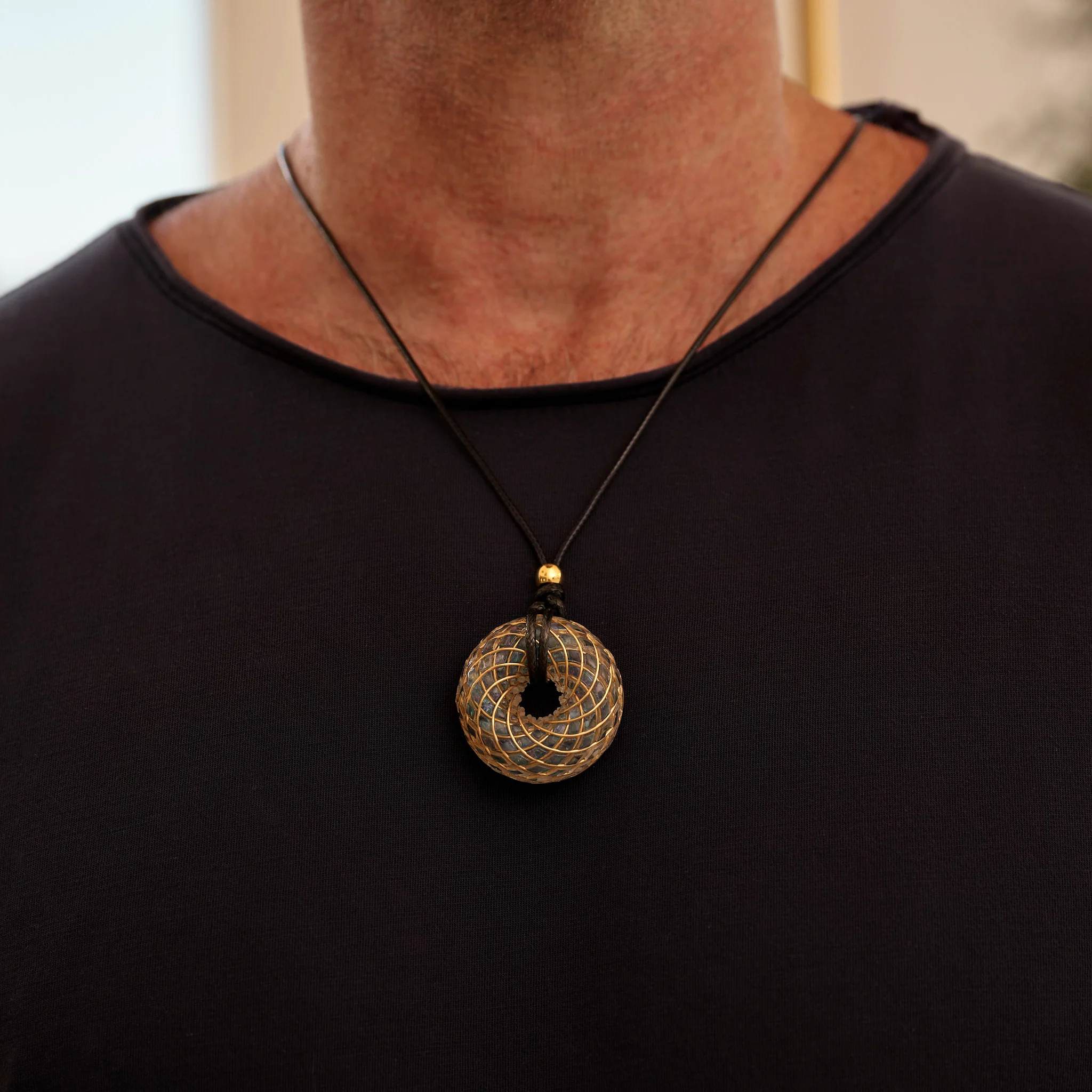 Aqua Superluminal iTorus iZ Crystal Toroidal Pendant - Image 5