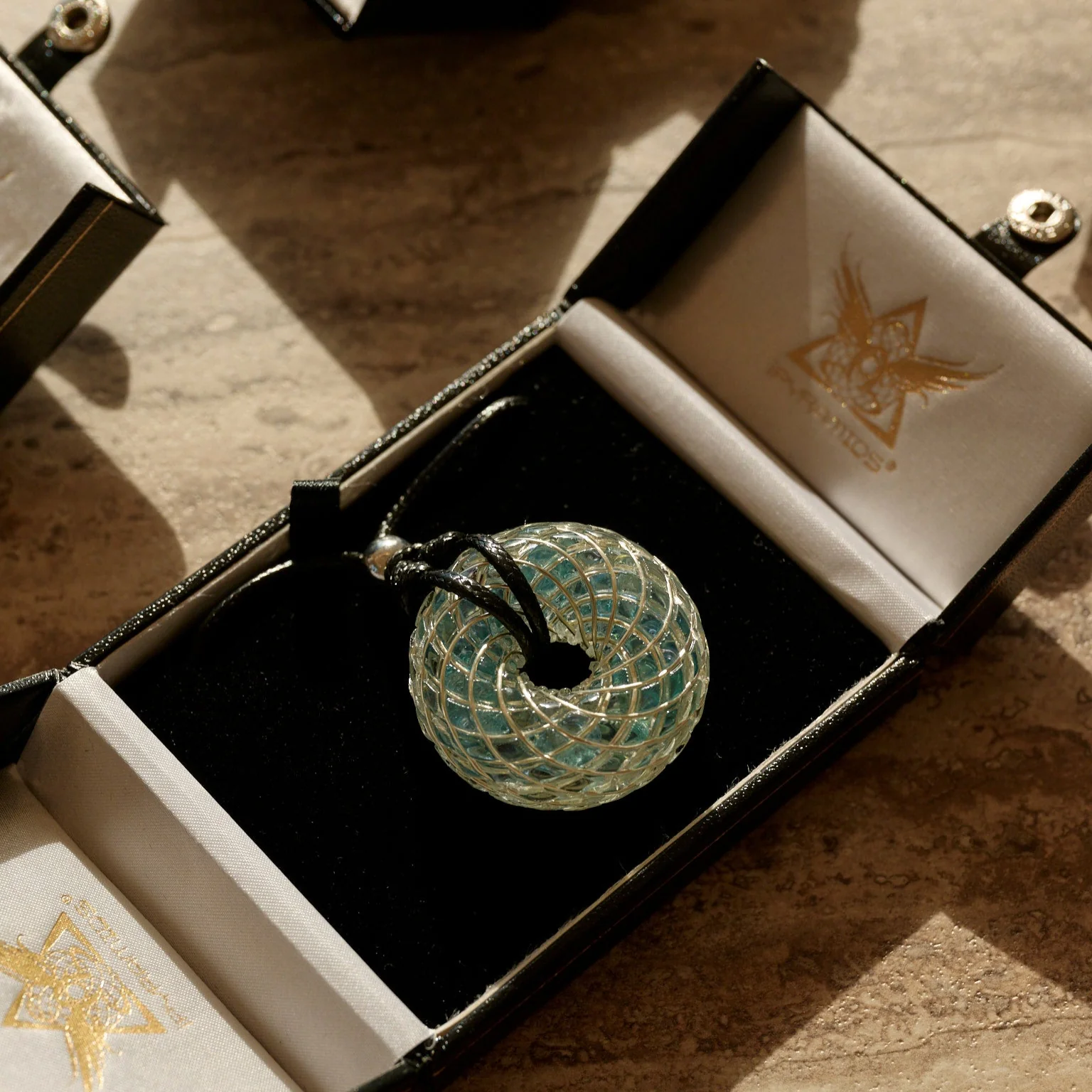 Aqua Superluminal iTorus iZ Crystal Toroidal Pendant - Image 8