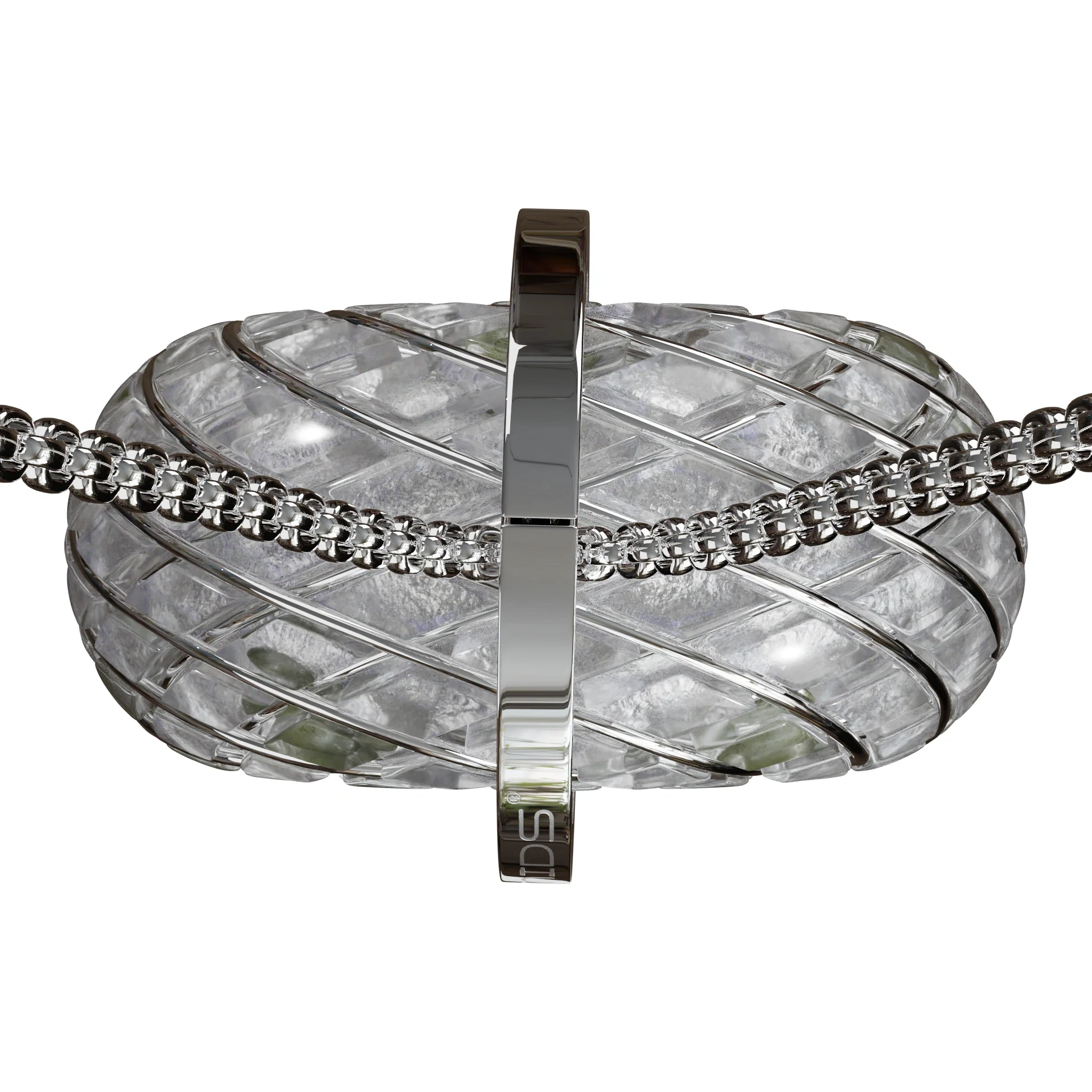 Moldavite & Angel Aura - iTorus iZ Crystal Toroidal Pendant - Image 10