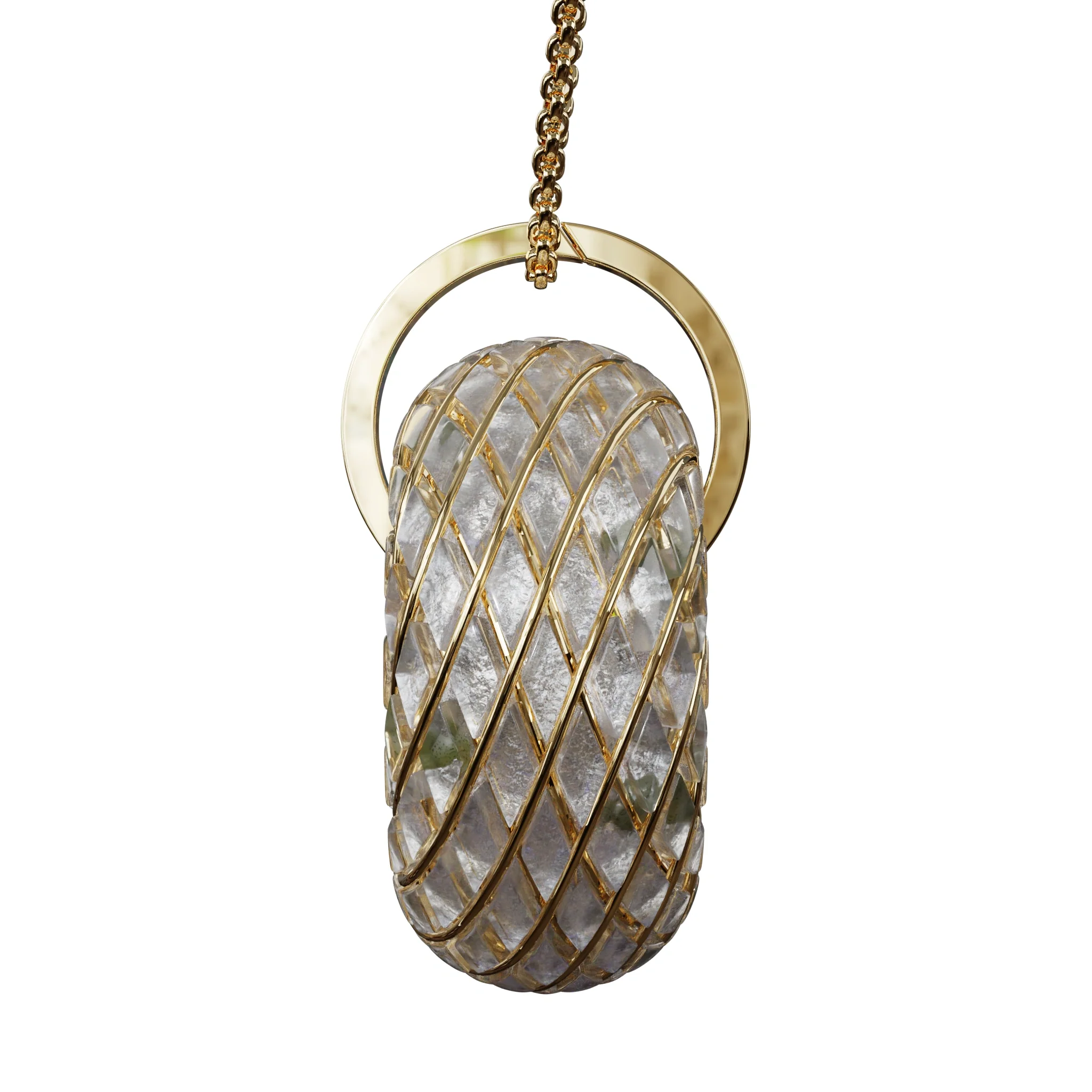 Moldavite & Angel Aura - iTorus iZ Crystal Toroidal Pendant - Image 7