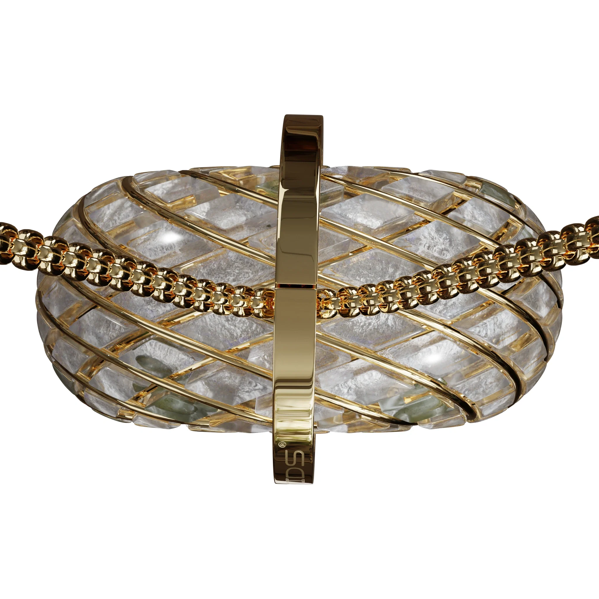 Moldavite & Angel Aura - iTorus iZ Crystal Toroidal Pendant - Image 8