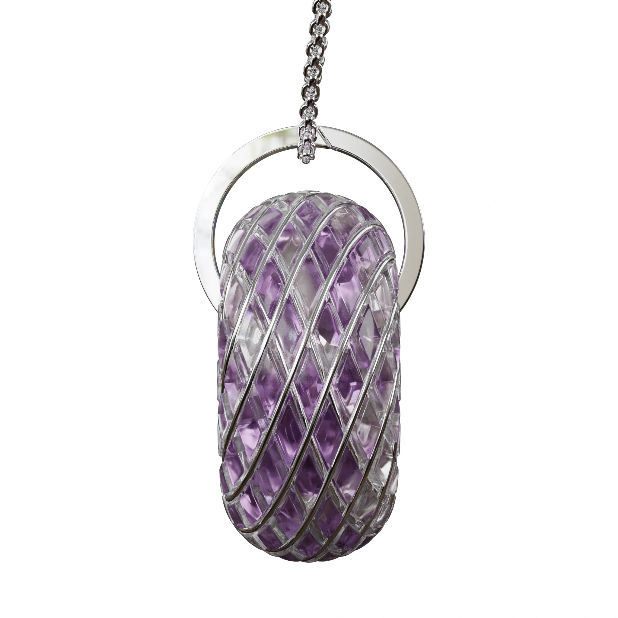 Violet Flame iTorus iZ Crystal Toroidal Pendant - Image 11