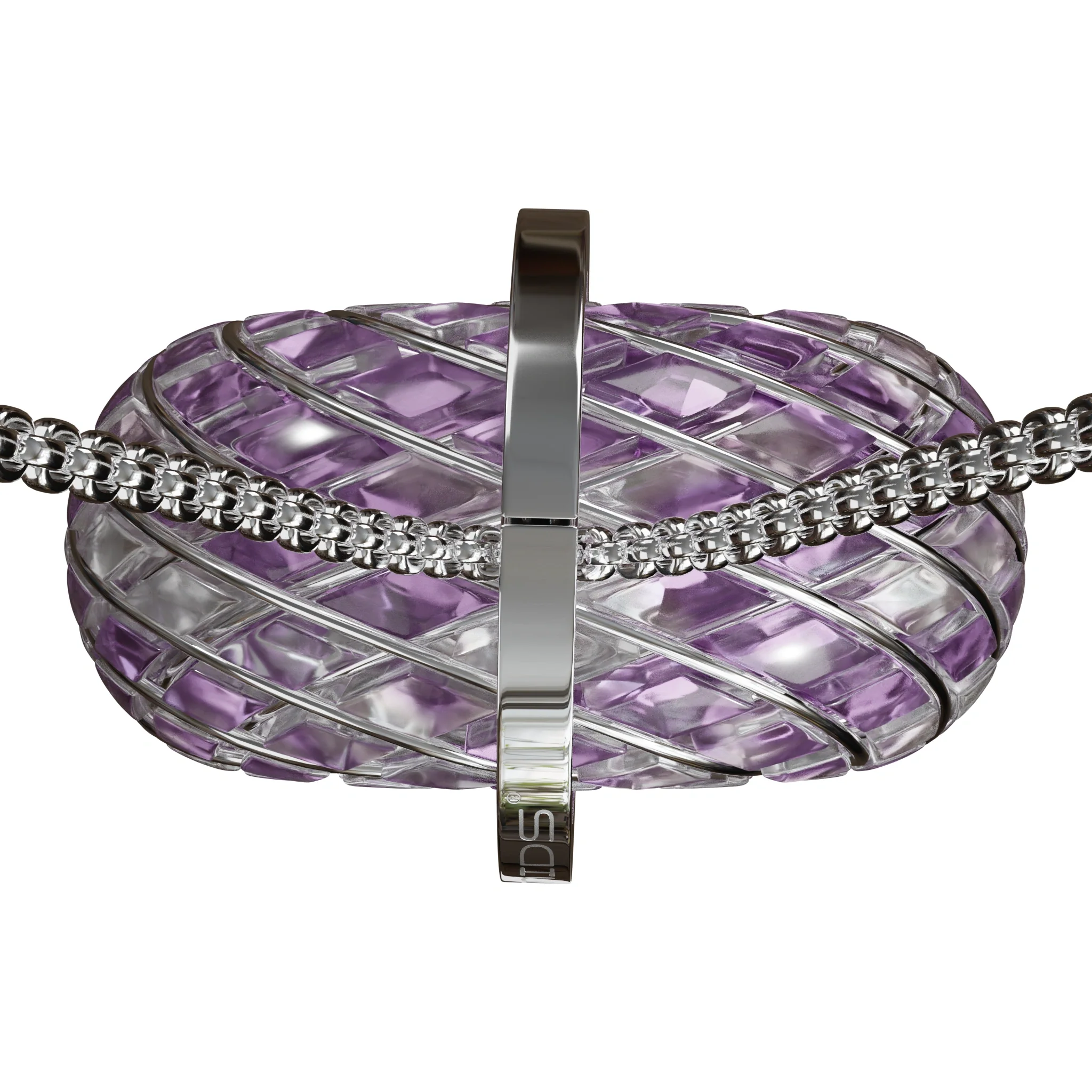 Violet Flame iTorus iZ Crystal Toroidal Pendant - Image 12