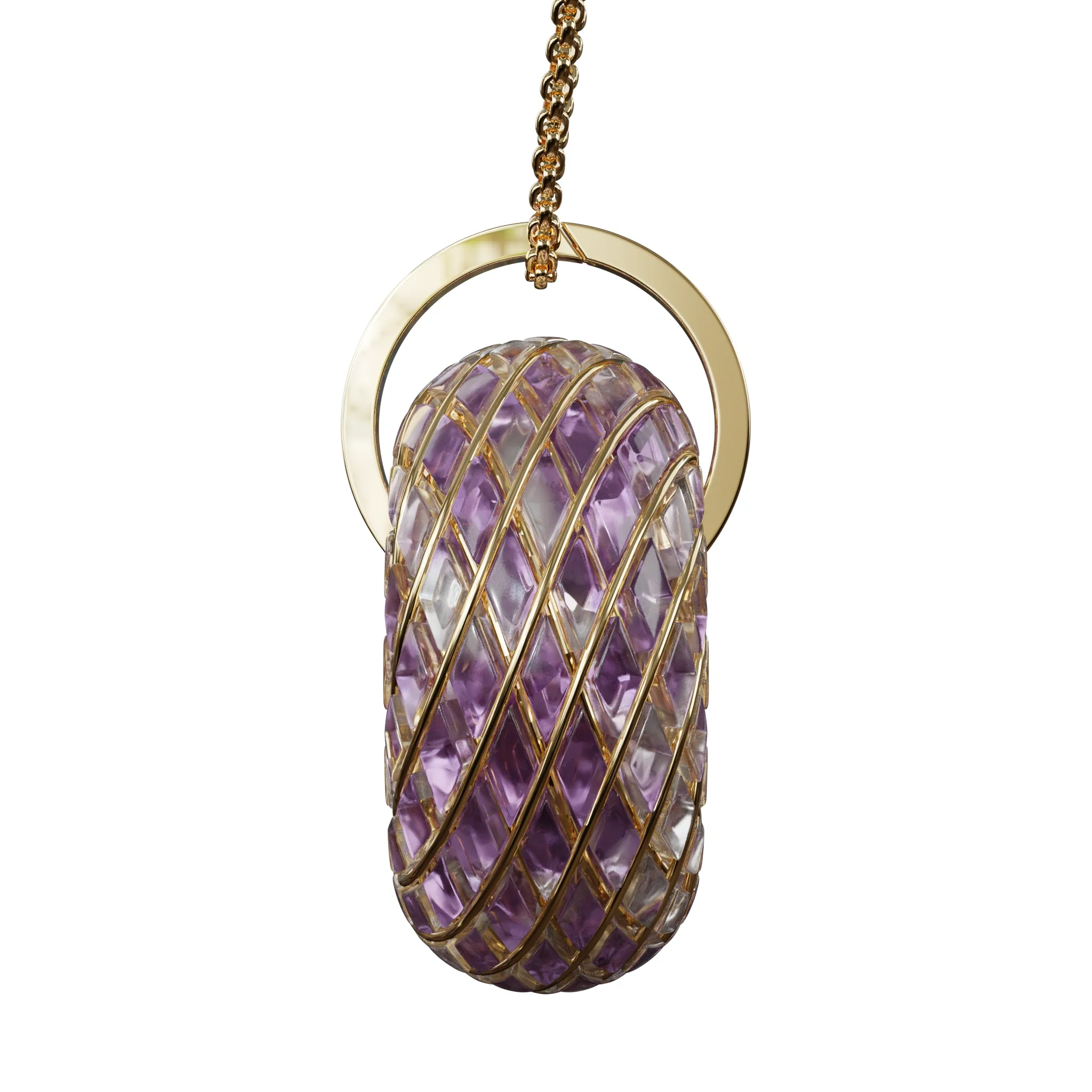 Violet Flame iTorus iZ Crystal Toroidal Pendant - Image 7